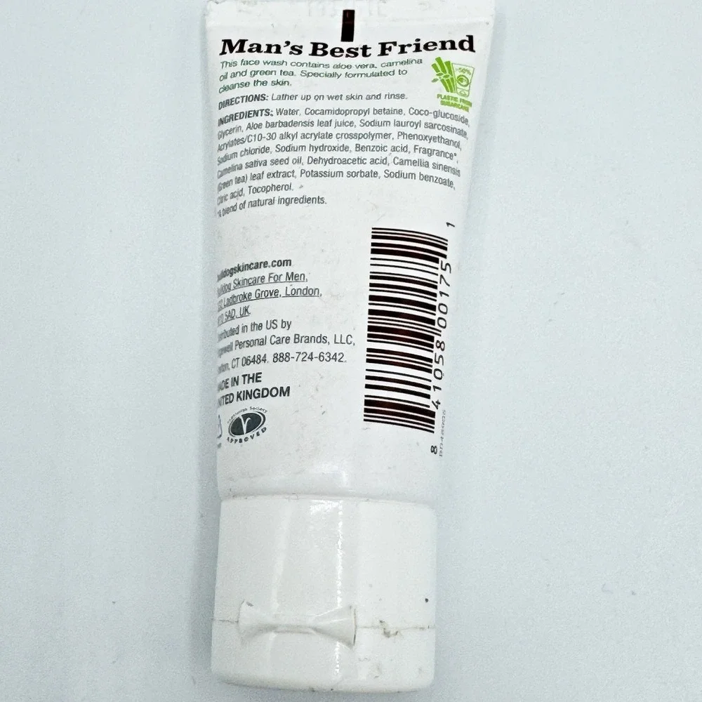 5 x Bulldog Face Wash 1oz Travel Size Original Aloe Camelina Mens Cleanser UK
